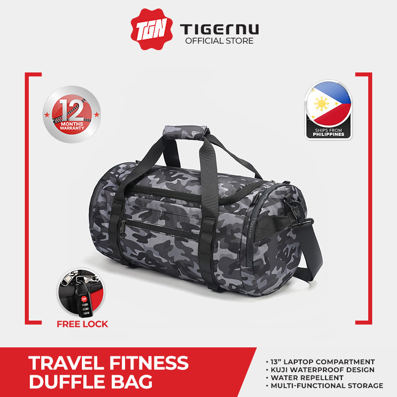 Tigernu T N1051 Travel Fitness Duffle Bag 23L with FREE Lock