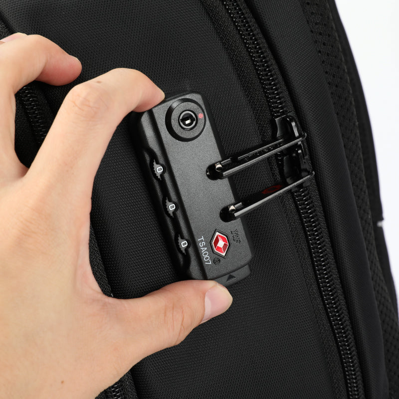 bi3 ABS Hardsided Travel Suitcase TSA Lock Trolley Luggage Bag 360 Degree  Wheel Black (Medium)